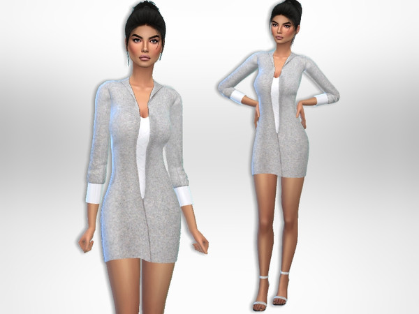 Sims 4 Comfy Dress by Puresim at TSR