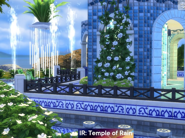Sims 4 Temple of Rain by Iara Ruta at TSR