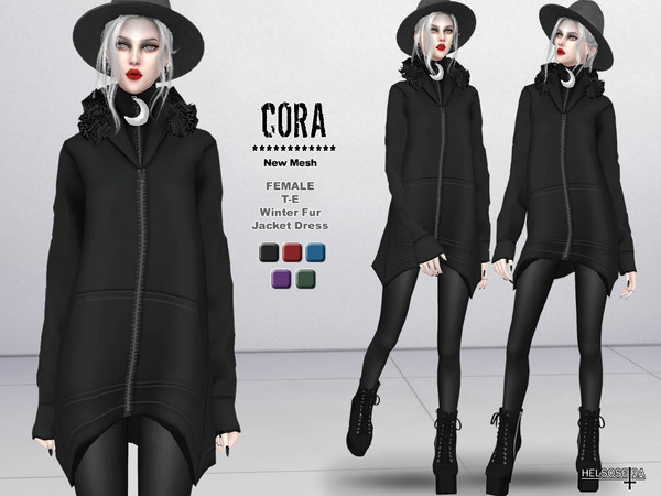 Sims 4 CORA Witch Jacket by Helsoseira at TSR
