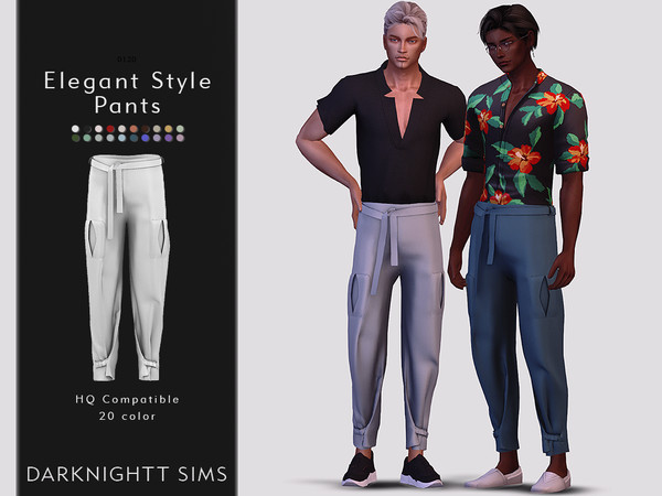 Sims 4 Elegant Style Pants by DarkNighTt at TSR