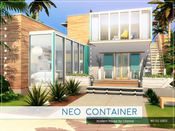 Sims 4 Neo Container home by Lhonna at TSR