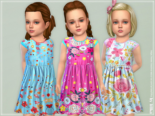 Sims 4 Toddler Dresses Collection P120 by lillka at TSR