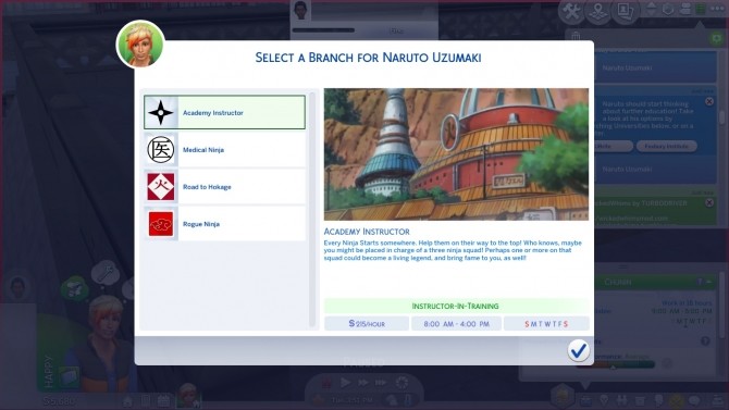 Sims 4 Naruto Ninja Career by RayBreeder7 at Mod The Sims