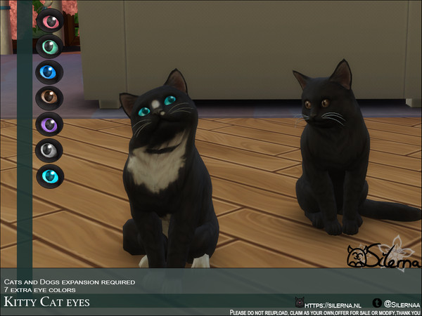 Sims 4 Kitty Cat Eyes by Silerna at TSR