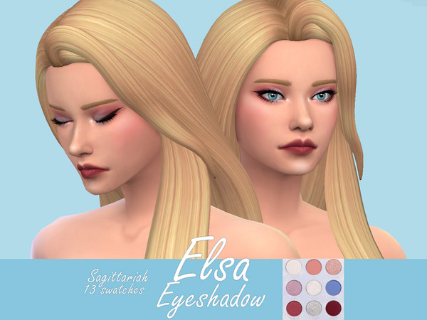 Sims 4 Elsa Eyeshadow by Sagittariah at TSR