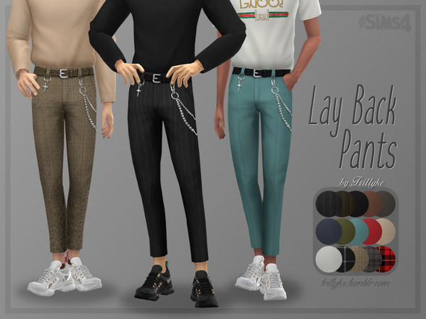 Lay Back Pants by Trillyke at TSR » Sims 4 Updates