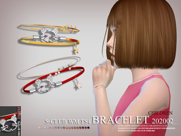 Sims 4 Bracelet 202002 by S Club WM at TSR