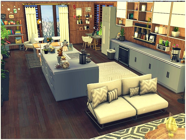 Sims 4 Ocean View modern house by lotsbymanal at TSR