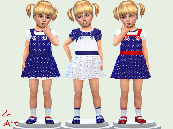 Sims 4 BabeZ 72 Set: dress, shoes and socks by Zuckerschnute20 at TSR