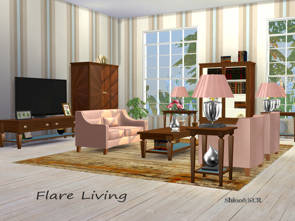 Sims 4 Living Flare by ShinoKCR at TSR
