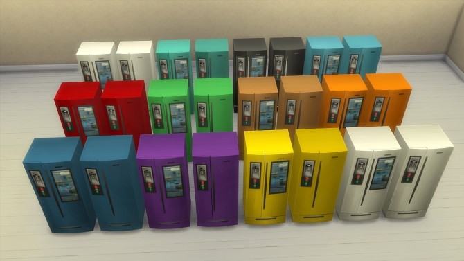 Sims 4 Modern fridge by hippy70 at Mod The Sims