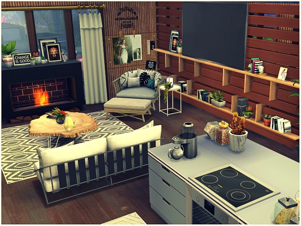 Sims 4 Ocean View modern house by lotsbymanal at TSR