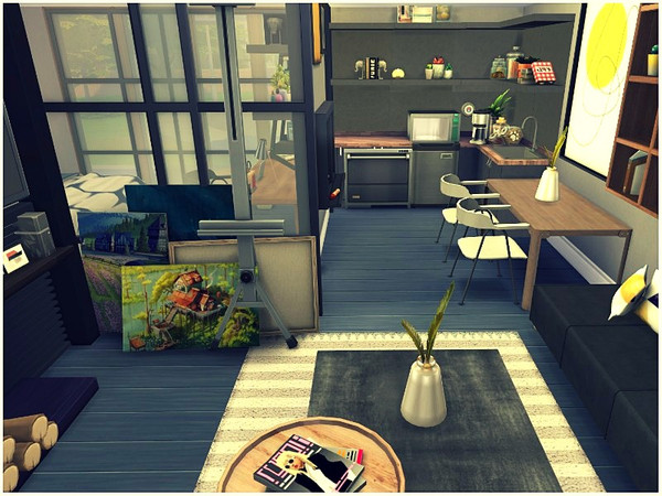 Sims 4 LUX STUDENT STUDIO by lotsbymanal at TSR