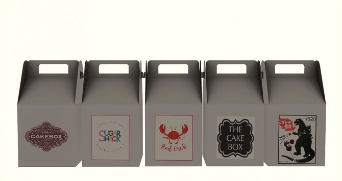 Sims 4 Food boxes recolors of LeoSims’ Mini Package at Riekus13