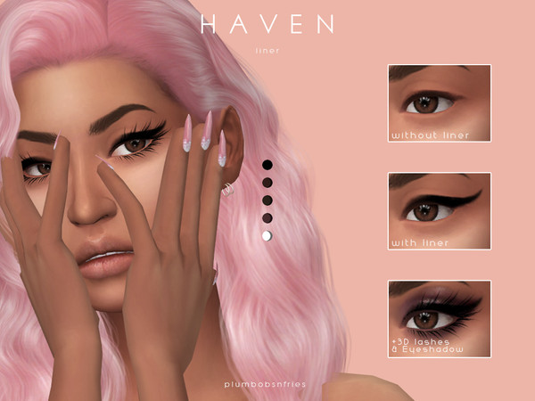 Sims 4 HAVEN liner by Plumbobs n Fries at TSR