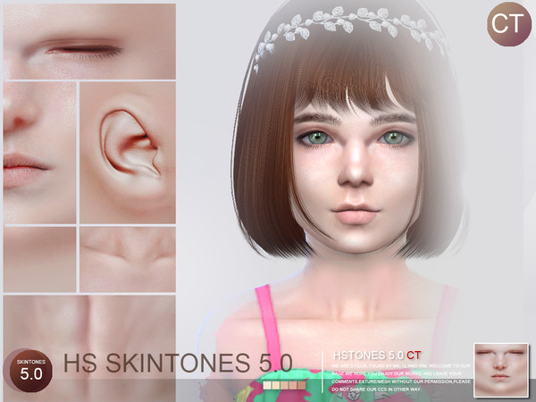 Sims 4 HS5.0 skintones CT by S Club WMLL at TSR