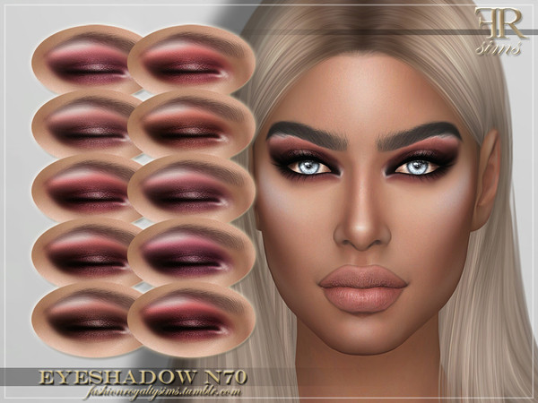Sims 4 FRS Eyeshadow N70 by FashionRoyaltySims at TSR