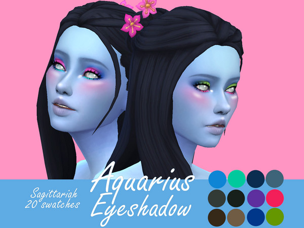 Sims 4 Aquarius Eyeshadow by Sagittariah at TSR