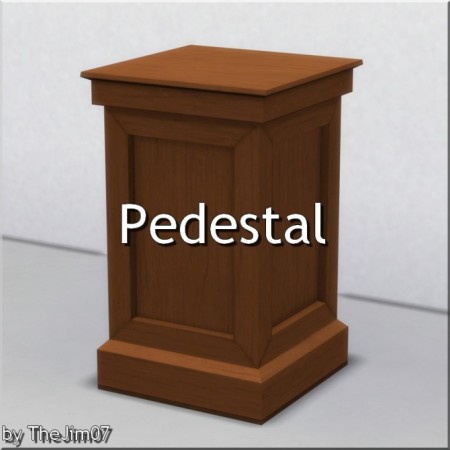 Pedestal by TheJim07 at Mod The Sims