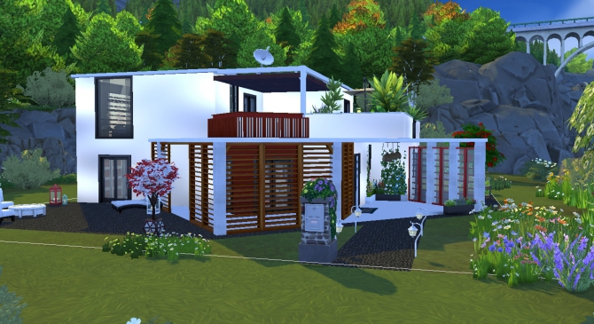 White Villa by valbreizh at Mod The Sims » Sims 4 Updates