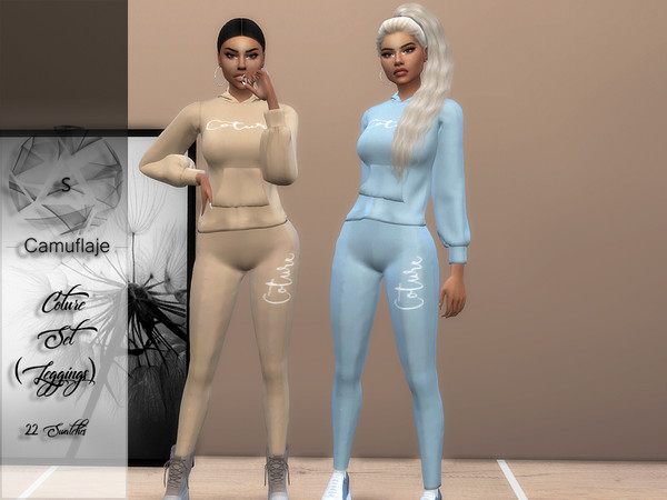 Sims 4 Coture Leggings by Camuflaje at TSR