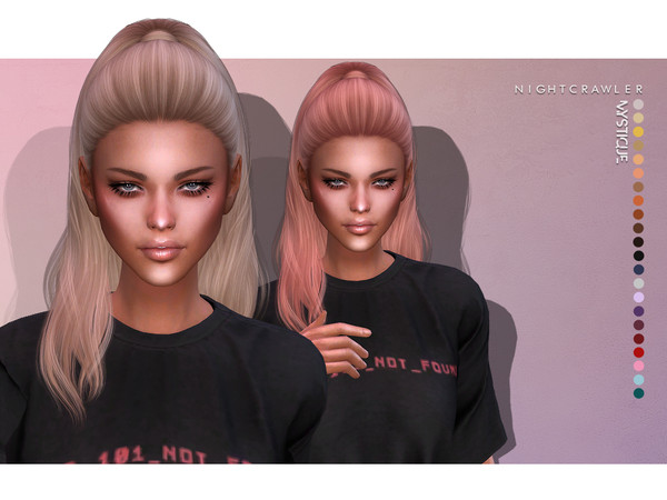Sims 4 Mystique HAIR by Nightcrawler at TSR