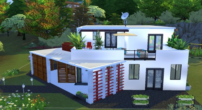 Sims 4 White Villa by valbreizh at Mod The Sims
