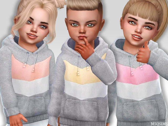 Toddler Hoodie NB04 at MSQ Sims » Sims 4 Updates