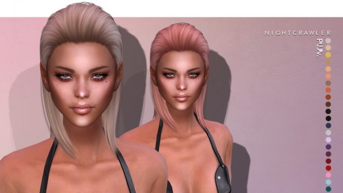 Sims 4 Plum HAIR by Nightcrawler Sims at TSR