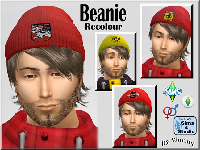 Sims 4 22 EA Beanie Recolous by Simmy at All 4 Sims
