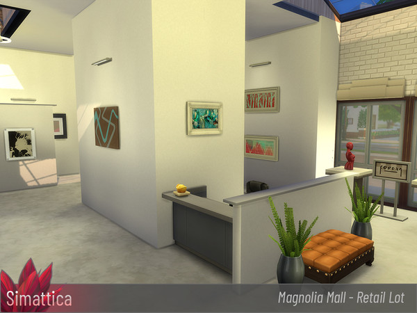 Sims 4 Magnolia Shopping Mall by Simattica at TSR