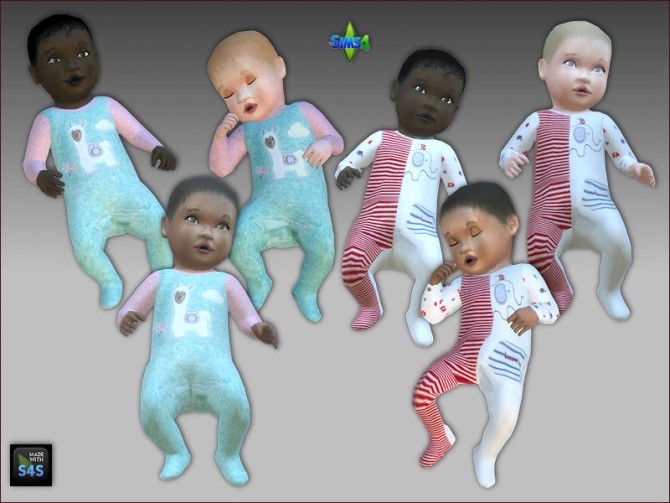 Sims 4 Default Replacements Babyskins by Mabra at Arte Della Vita