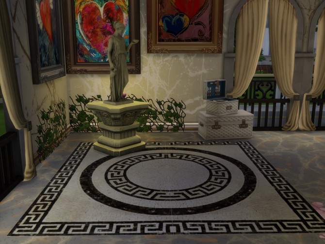 Sims 4 Set of Antique Roman Rugs at Anna Quinn Stories
