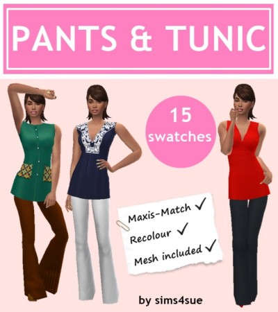 PANTS & TUNIC at Sims4Sue