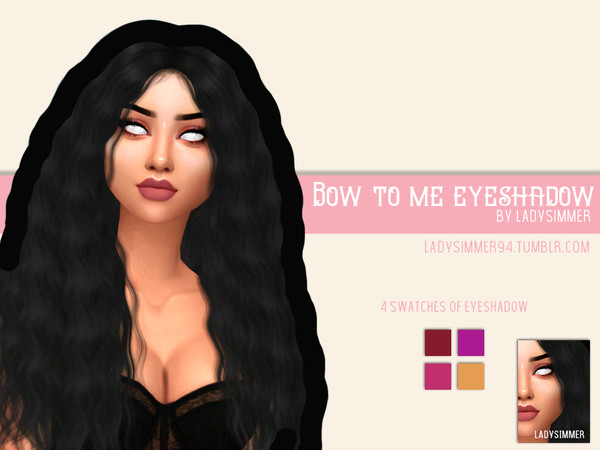 Sims 4 Bow to Me Eyeshadow by LadySimmer94 at TSR