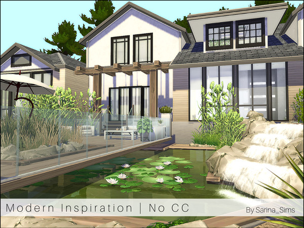 Sims 4 Modern Inspiration house by Sarina Sims at TSR