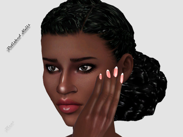 Sims 4 Polished Nails 002 by pizazz at TSR