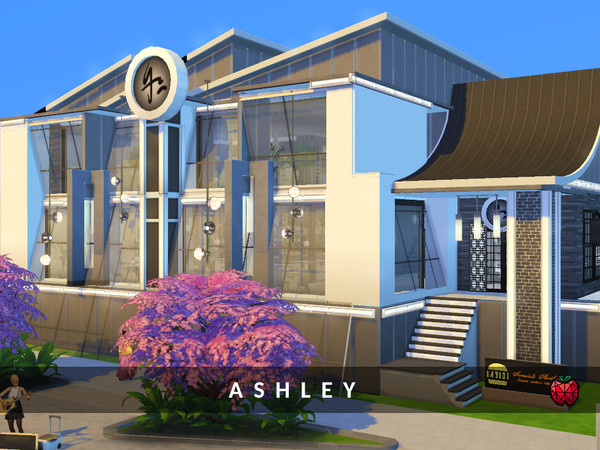 Sims 4 Ashley restaurant by melapples at TSR