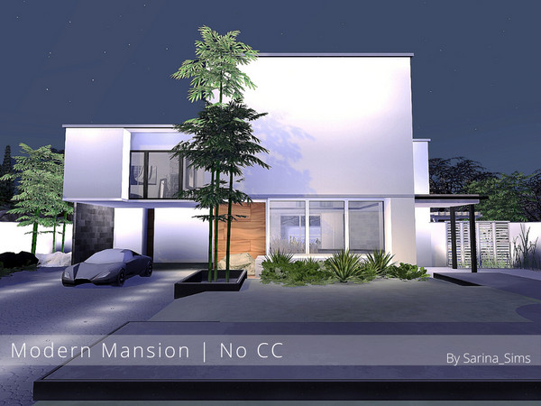 Modern Mansion No Cc By Sarina Sims At Tsr Sims 4 Updates