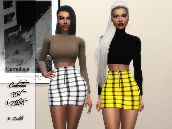 Sims 4 Constantia Skirt by Camuflaje at TSR