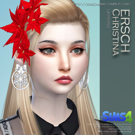 Christina Earrings at ErSch Sims