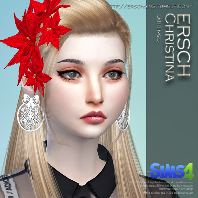 Sims 4 Christina Earrings at ErSch Sims