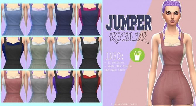 Sims 4 Jumper recolor at Kass