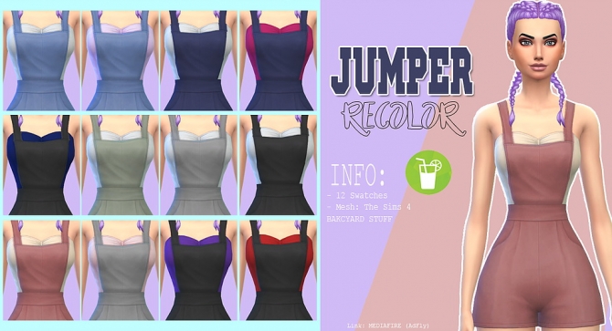 Jumper recolor at Kass » Sims 4 Updates