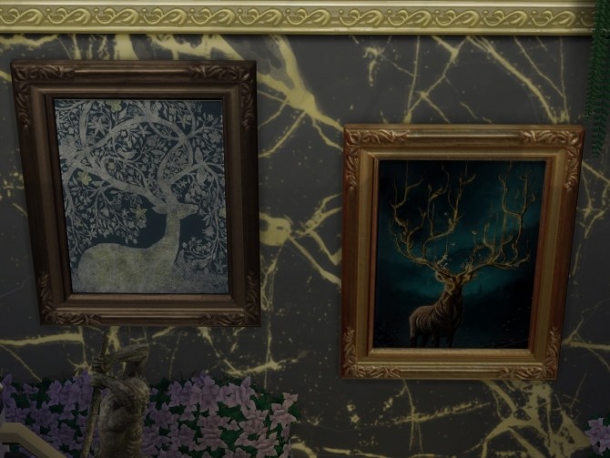 Sims 4 Gods and Deers Art Canvas at Anna Quinn Stories