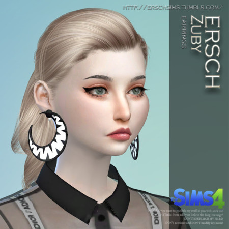 Zuby Earrings at ErSch Sims