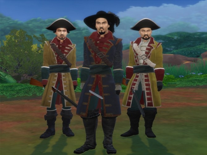 Sims 4 18th Century Spanish Military Uniform by Nutter Butter 1 at Mod The Sims
