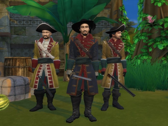 Sims 4 18th Century Spanish Military Uniform by Nutter Butter 1 at Mod The Sims