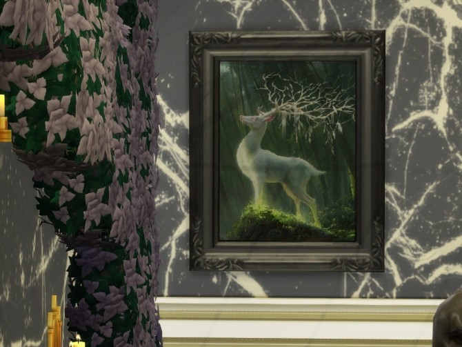 Sims 4 Gods and Deers Art Canvas at Anna Quinn Stories