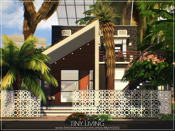 Sims 4 Tiny Living home by MychQQQ at TSR
